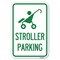 Signmission Reserved Stroller Parking With Graphic Heavy-Gauge Aluminum Sign, 12" x 18", A-1218-22985 A-1218-22985 - alternate 1